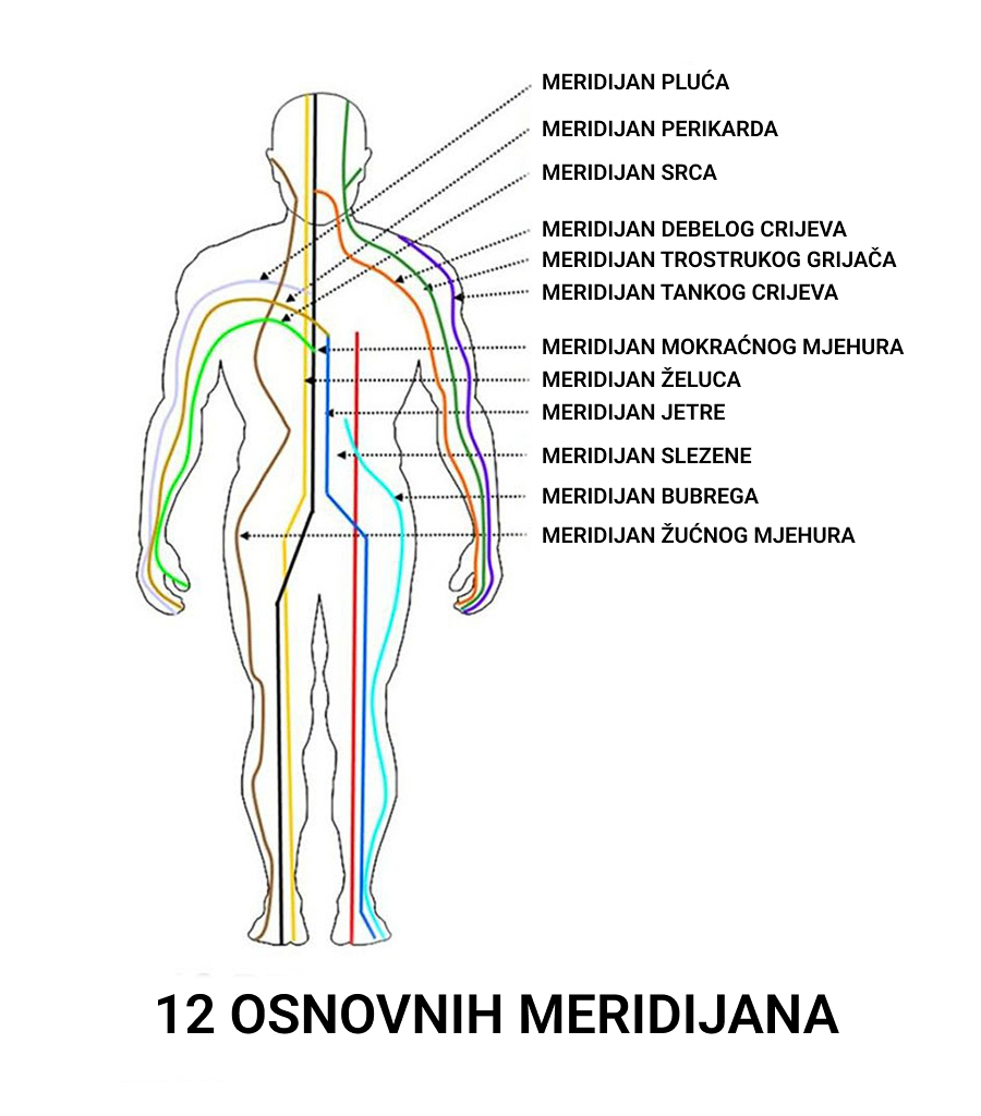 Physiotherapie im Rike-Hus: Osnovnih Meridiajana